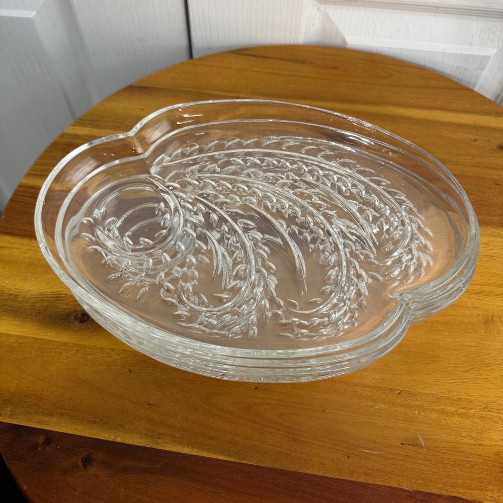 Federal Glass homestead snack plates set of 4